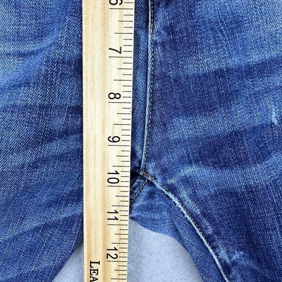 Rag & Bone Blue Matces Women's Jeans Size 28 Cropped Medium Wash Distressed - Picture 10 of 13